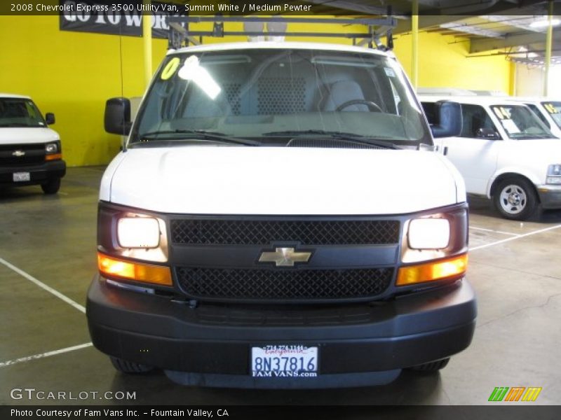 Summit White / Medium Pewter 2008 Chevrolet Express 3500 Utility Van