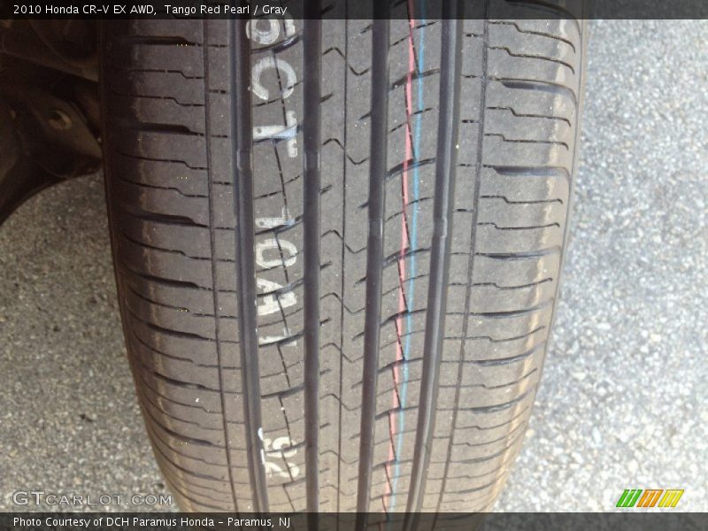 Tango Red Pearl / Gray 2010 Honda CR-V EX AWD