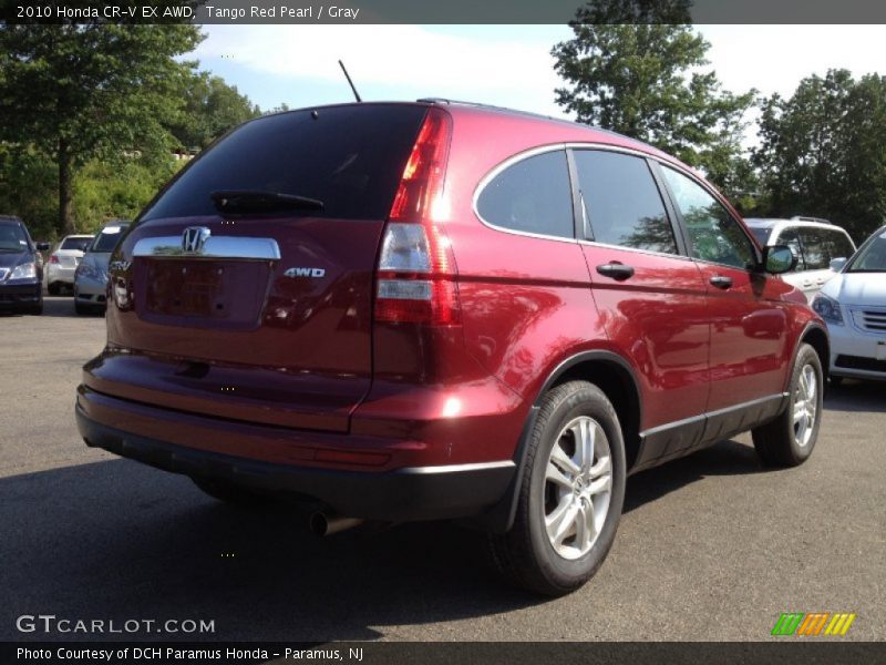 Tango Red Pearl / Gray 2010 Honda CR-V EX AWD