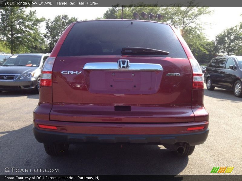 Tango Red Pearl / Gray 2010 Honda CR-V EX AWD