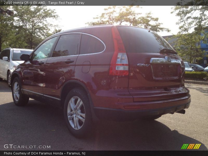 Tango Red Pearl / Gray 2010 Honda CR-V EX AWD