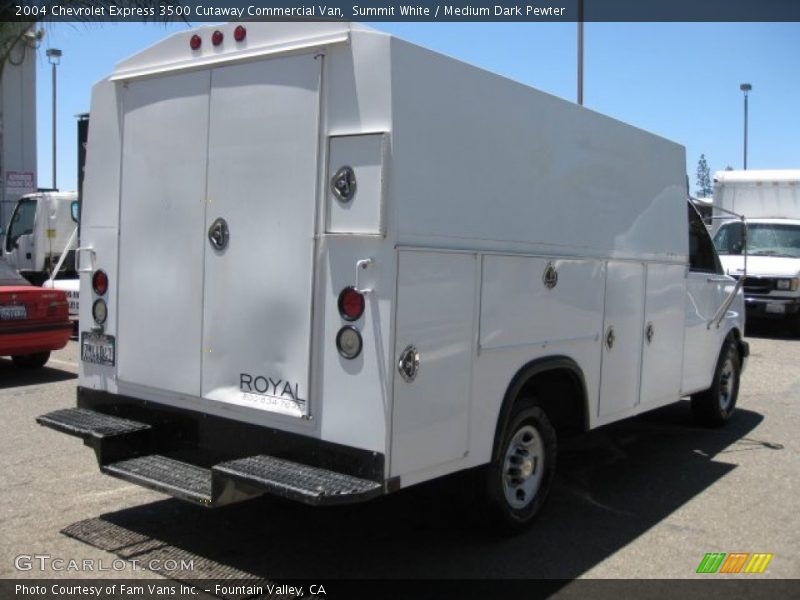 Summit White / Medium Dark Pewter 2004 Chevrolet Express 3500 Cutaway Commercial Van