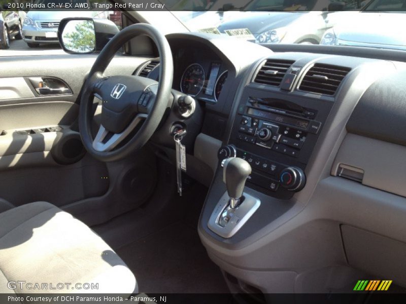 Tango Red Pearl / Gray 2010 Honda CR-V EX AWD