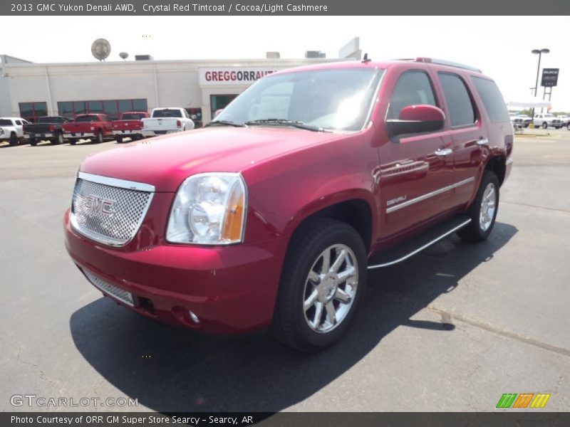 Crystal Red Tintcoat / Cocoa/Light Cashmere 2013 GMC Yukon Denali AWD
