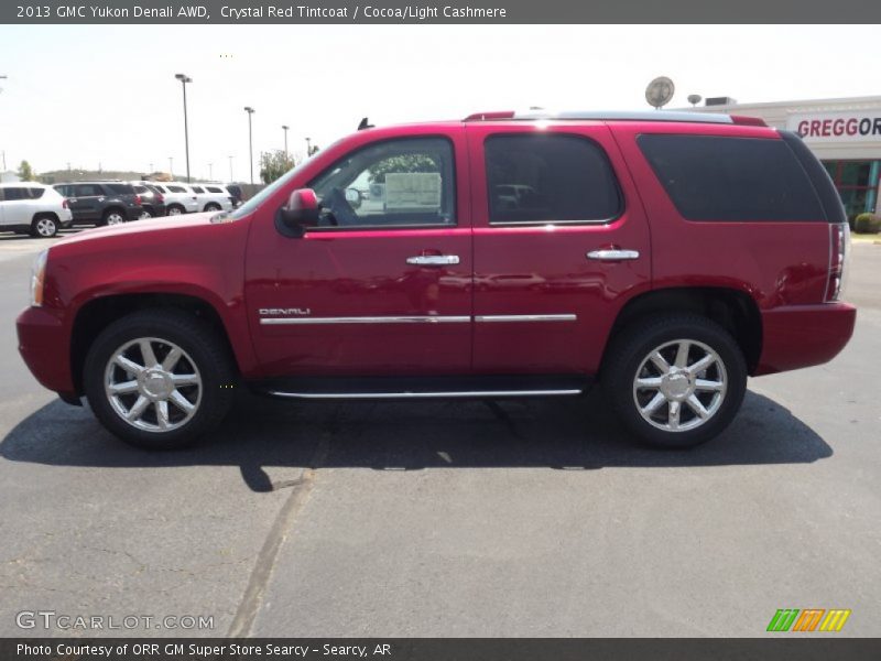 Crystal Red Tintcoat / Cocoa/Light Cashmere 2013 GMC Yukon Denali AWD