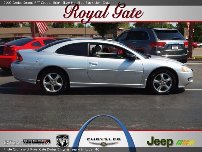 Bright Silver Metallic / Black/Light Gray 2002 Dodge Stratus R/T Coupe