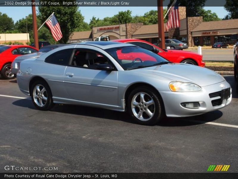 Bright Silver Metallic / Black/Light Gray 2002 Dodge Stratus R/T Coupe