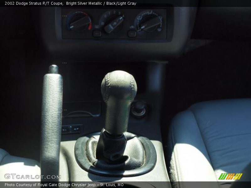 Bright Silver Metallic / Black/Light Gray 2002 Dodge Stratus R/T Coupe