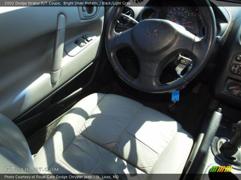 Bright Silver Metallic / Black/Light Gray 2002 Dodge Stratus R/T Coupe