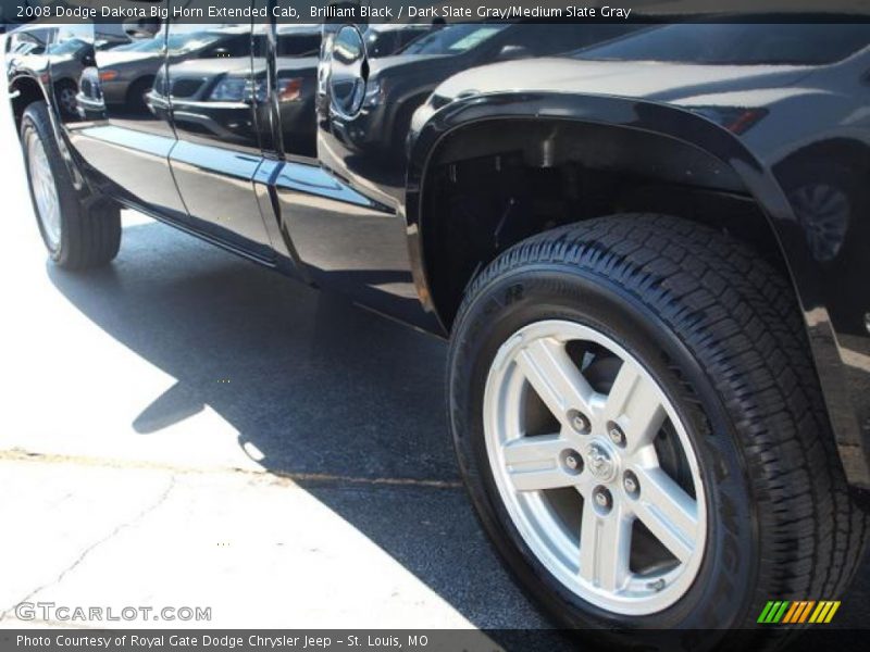 Brilliant Black / Dark Slate Gray/Medium Slate Gray 2008 Dodge Dakota Big Horn Extended Cab