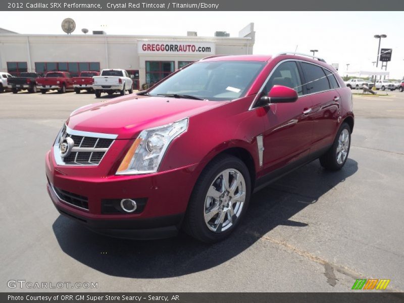 Crystal Red Tintcoat / Titanium/Ebony 2012 Cadillac SRX Performance