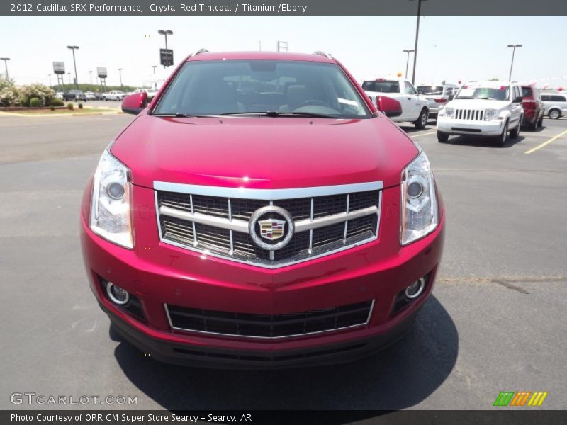 Crystal Red Tintcoat / Titanium/Ebony 2012 Cadillac SRX Performance