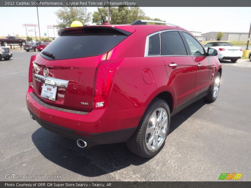 Crystal Red Tintcoat / Titanium/Ebony 2012 Cadillac SRX Performance
