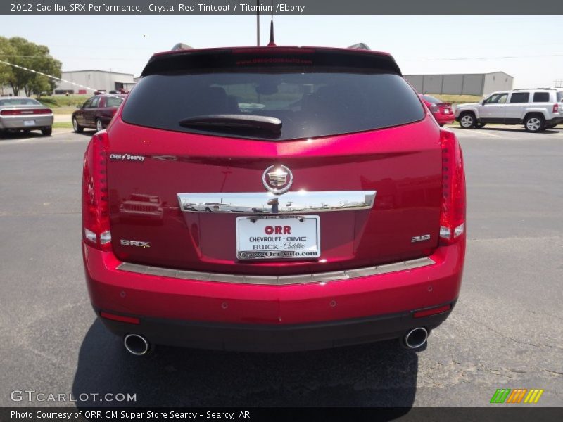 Crystal Red Tintcoat / Titanium/Ebony 2012 Cadillac SRX Performance