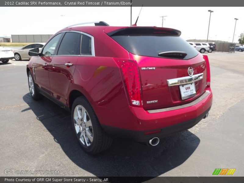 Crystal Red Tintcoat / Titanium/Ebony 2012 Cadillac SRX Performance