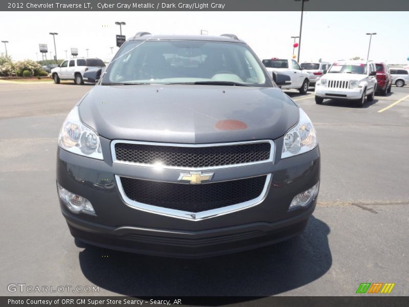 Cyber Gray Metallic / Dark Gray/Light Gray 2012 Chevrolet Traverse LT