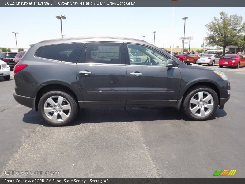 Cyber Gray Metallic / Dark Gray/Light Gray 2012 Chevrolet Traverse LT