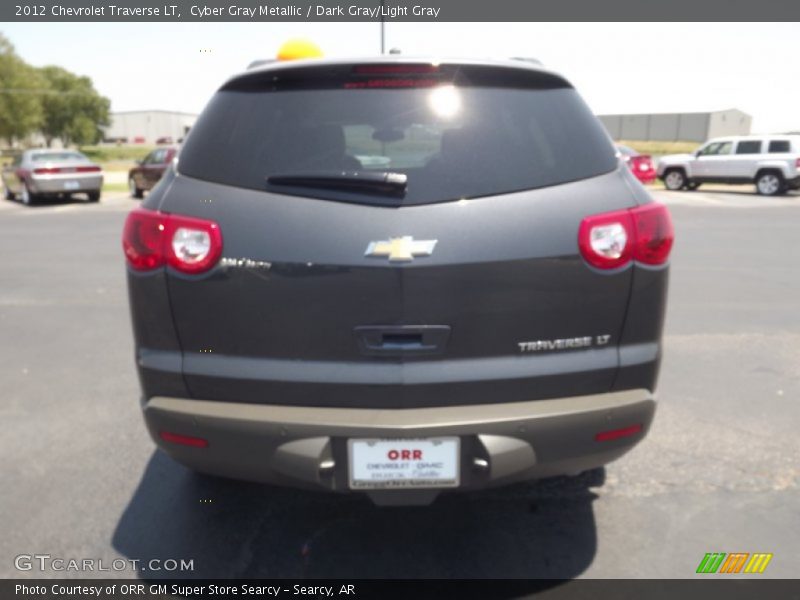 Cyber Gray Metallic / Dark Gray/Light Gray 2012 Chevrolet Traverse LT