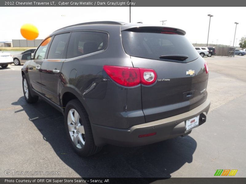 Cyber Gray Metallic / Dark Gray/Light Gray 2012 Chevrolet Traverse LT
