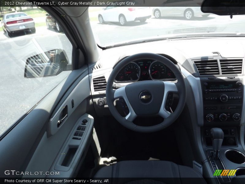 Cyber Gray Metallic / Dark Gray/Light Gray 2012 Chevrolet Traverse LT