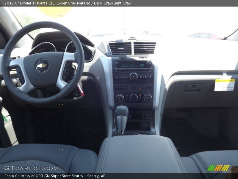 Cyber Gray Metallic / Dark Gray/Light Gray 2012 Chevrolet Traverse LT