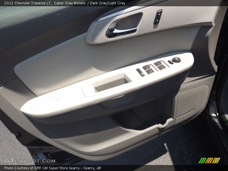 Cyber Gray Metallic / Dark Gray/Light Gray 2012 Chevrolet Traverse LT