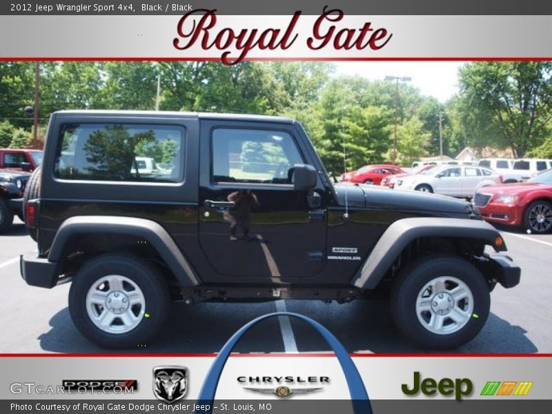 Black / Black 2012 Jeep Wrangler Sport 4x4
