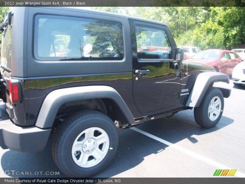 Black / Black 2012 Jeep Wrangler Sport 4x4