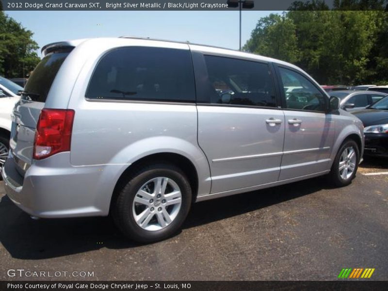 Bright Silver Metallic / Black/Light Graystone 2012 Dodge Grand Caravan SXT