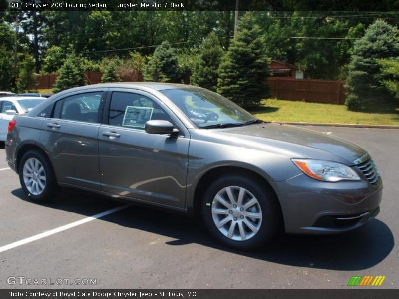 Tungsten Metallic / Black 2012 Chrysler 200 Touring Sedan