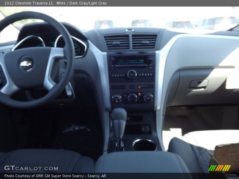 White / Dark Gray/Light Gray 2012 Chevrolet Traverse LS