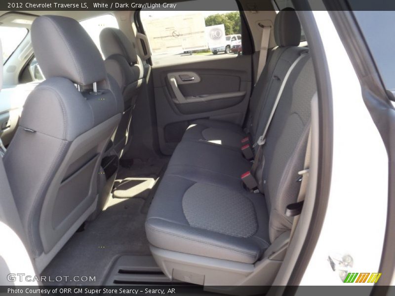 White / Dark Gray/Light Gray 2012 Chevrolet Traverse LS