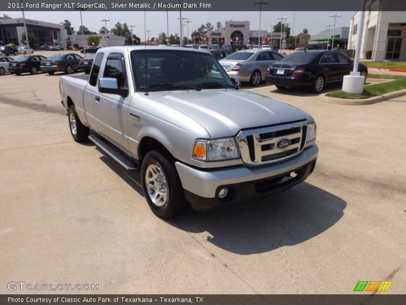 Silver Metallic / Medium Dark Flint 2011 Ford Ranger XLT SuperCab