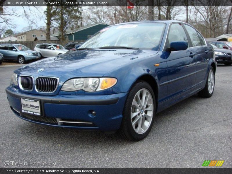 Topaz Blue Metallic / Sand 2002 BMW 3 Series 330xi Sedan