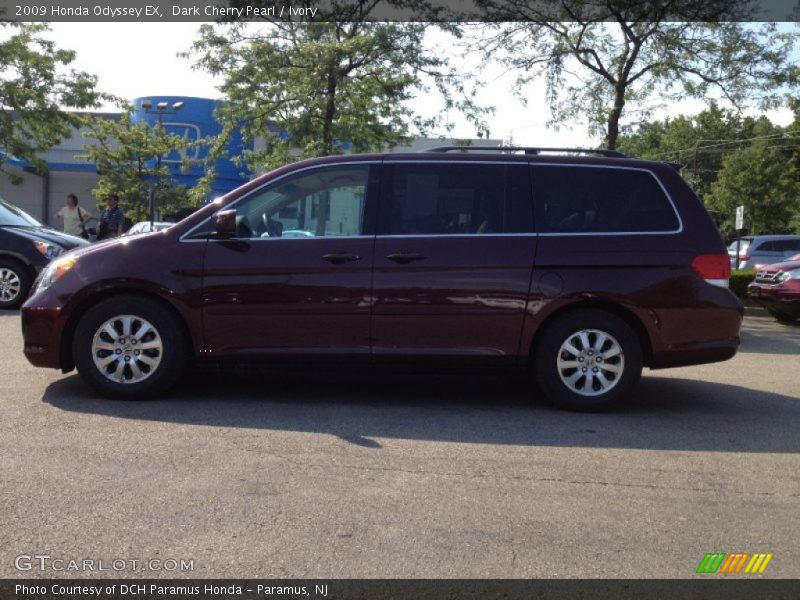 Dark Cherry Pearl / Ivory 2009 Honda Odyssey EX