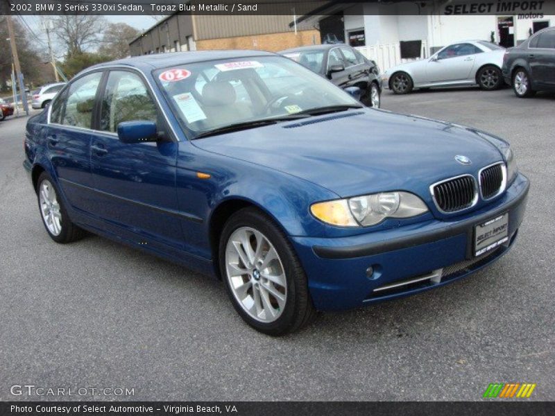 Topaz Blue Metallic / Sand 2002 BMW 3 Series 330xi Sedan