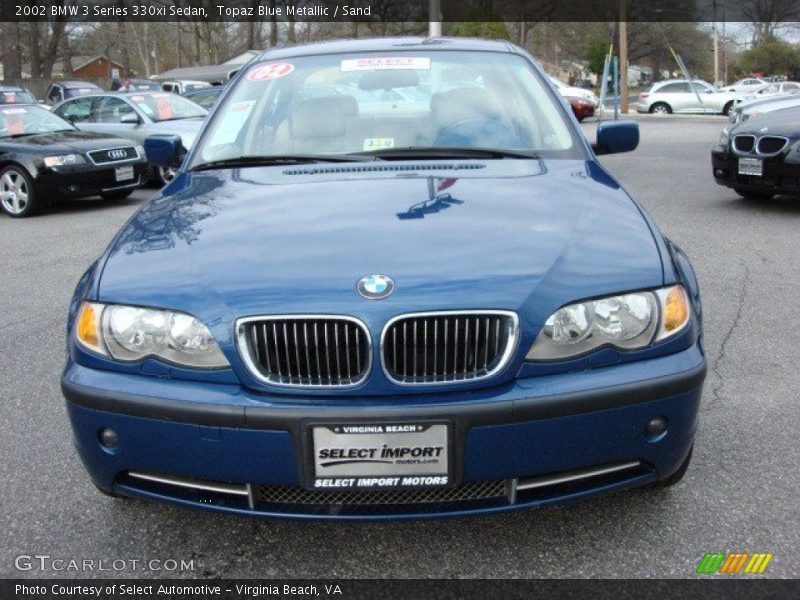 Topaz Blue Metallic / Sand 2002 BMW 3 Series 330xi Sedan