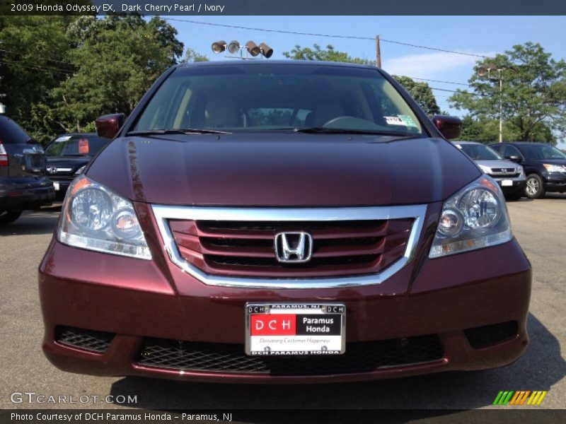 Dark Cherry Pearl / Ivory 2009 Honda Odyssey EX
