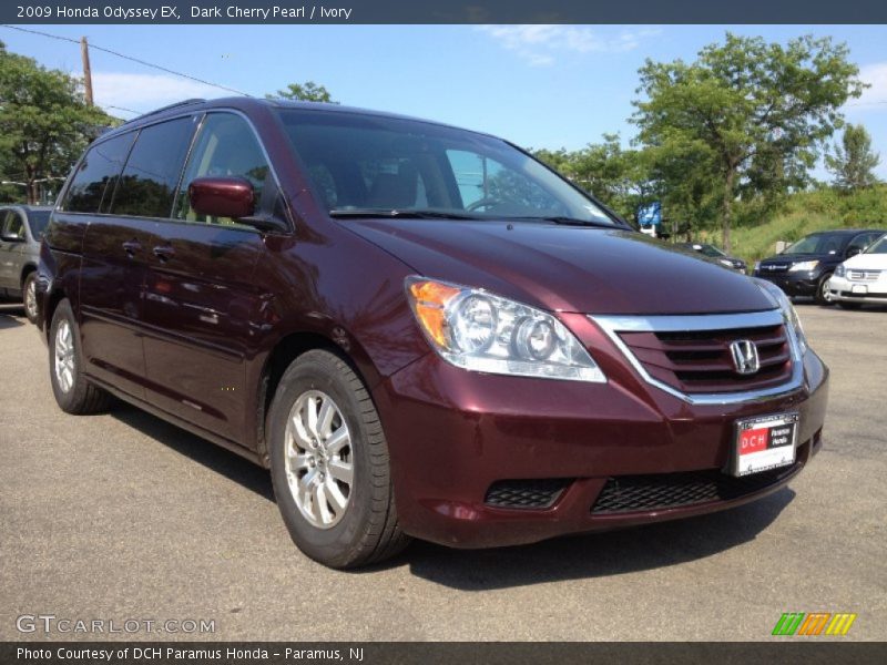 Dark Cherry Pearl / Ivory 2009 Honda Odyssey EX