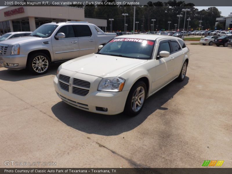 Cool Vanilla White / Dark Slate Gray/Light Graystone 2005 Dodge Magnum R/T