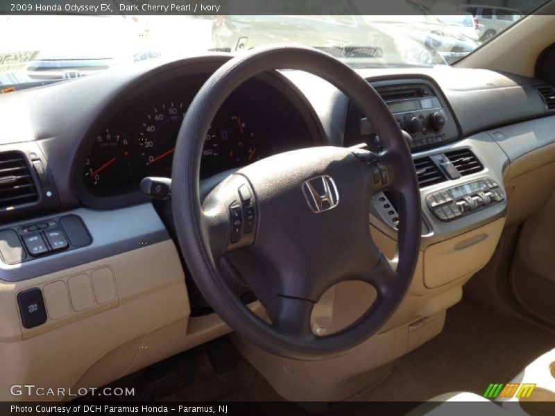 Dark Cherry Pearl / Ivory 2009 Honda Odyssey EX