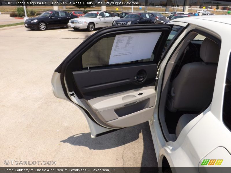 Cool Vanilla White / Dark Slate Gray/Light Graystone 2005 Dodge Magnum R/T