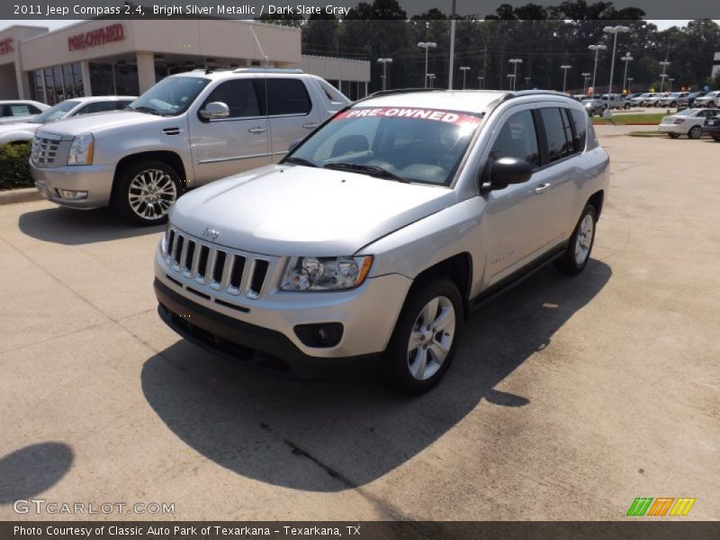 Bright Silver Metallic / Dark Slate Gray 2011 Jeep Compass 2.4