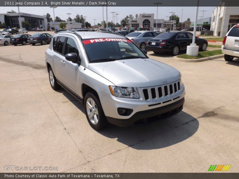 Bright Silver Metallic / Dark Slate Gray 2011 Jeep Compass 2.4