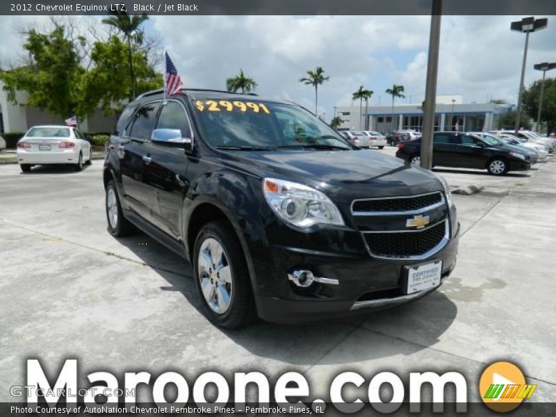 Black / Jet Black 2012 Chevrolet Equinox LTZ