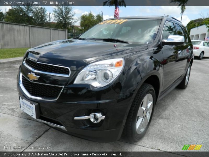 Black / Jet Black 2012 Chevrolet Equinox LTZ