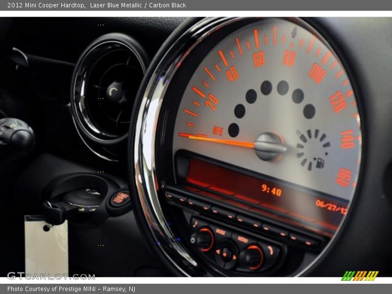 Laser Blue Metallic / Carbon Black 2012 Mini Cooper Hardtop