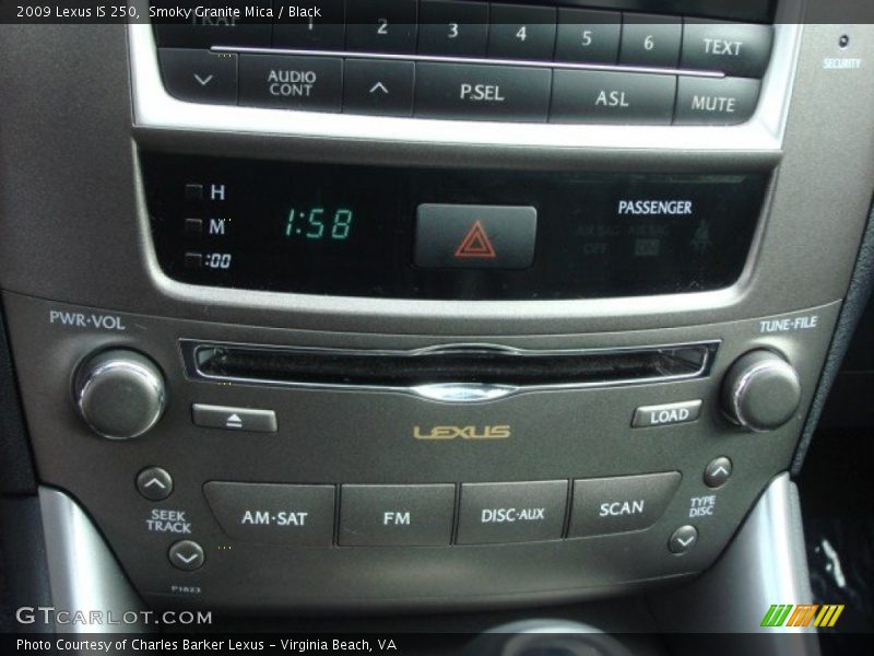 Smoky Granite Mica / Black 2009 Lexus IS 250
