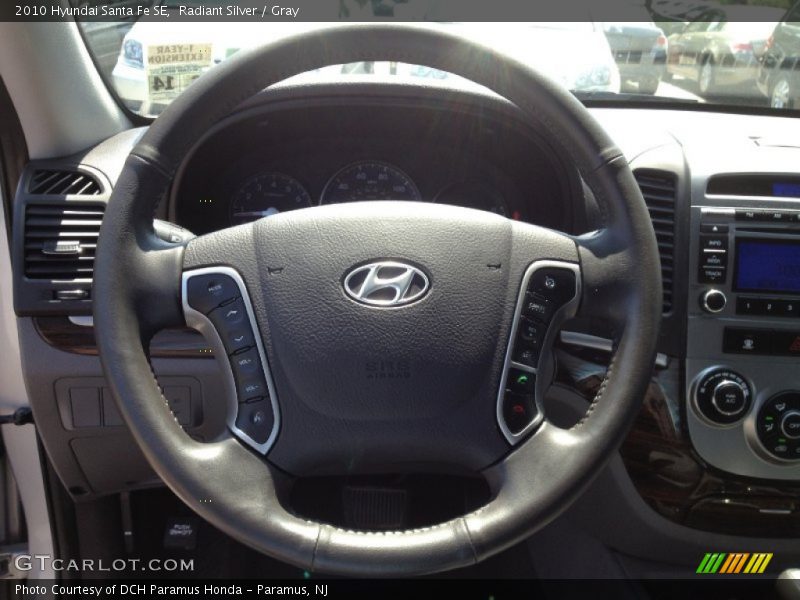 Radiant Silver / Gray 2010 Hyundai Santa Fe SE