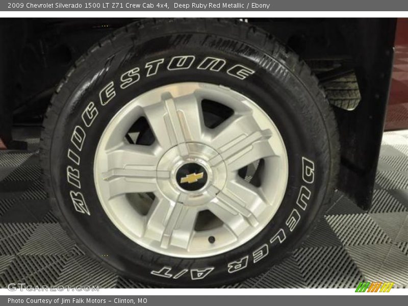 Deep Ruby Red Metallic / Ebony 2009 Chevrolet Silverado 1500 LT Z71 Crew Cab 4x4